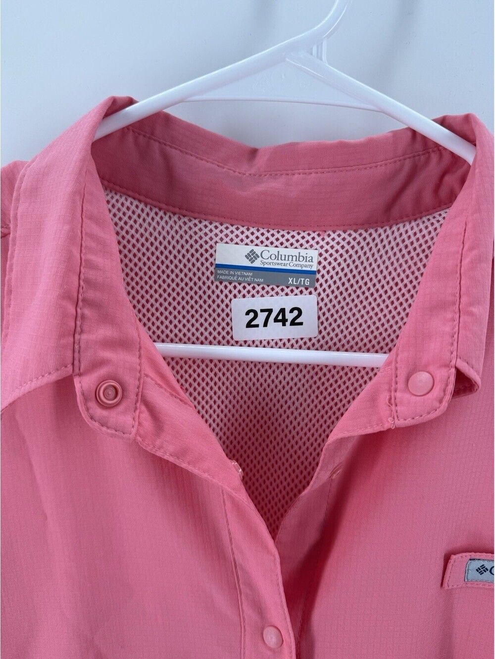 Columbia Women’s PFG Long Sleeve Sz XL, Coral - Picture 2 of 10